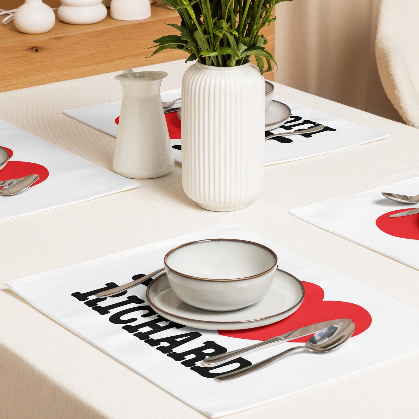 I Heart Richard Placemat Set