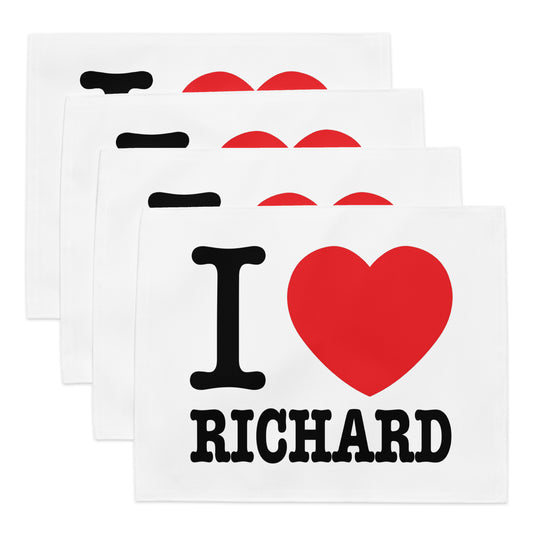 I Heart Richard Placemat Set