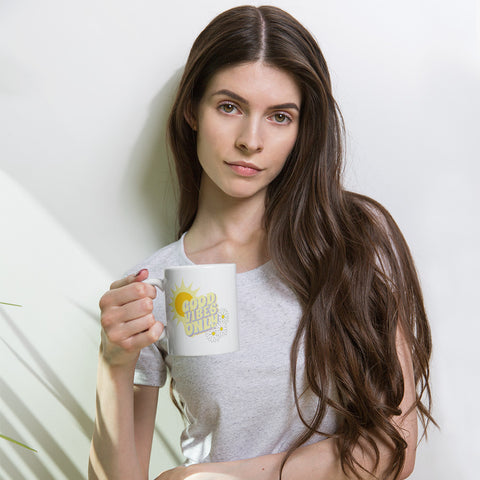 Good Vibe Only White Glossy Mug