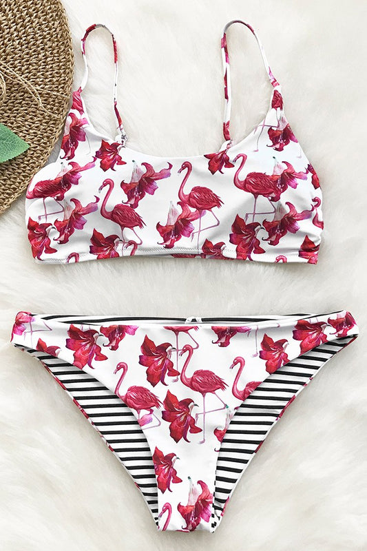 Pink Flamingo Bikini Set